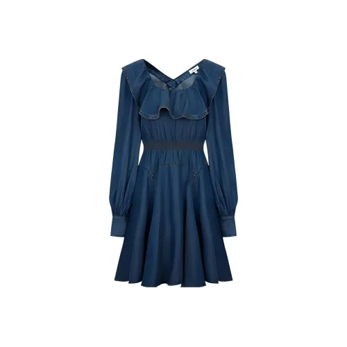 JORYAweekend Long Sleeved Dress Women's Blue