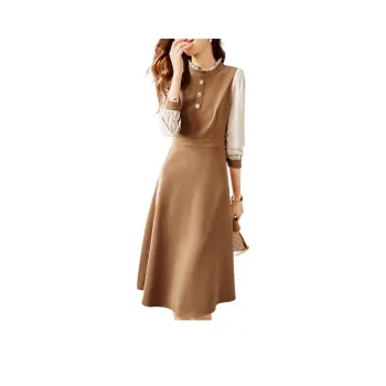 XWI Long Sleeved Dresses Women's Brown