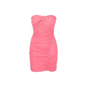 Self portrait Ruched detail Strapless Dress