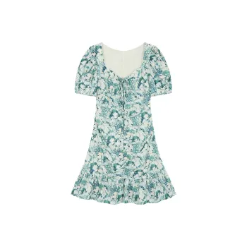 THE SEA LIFE Short Sleeved Dress Women's Turquoise
