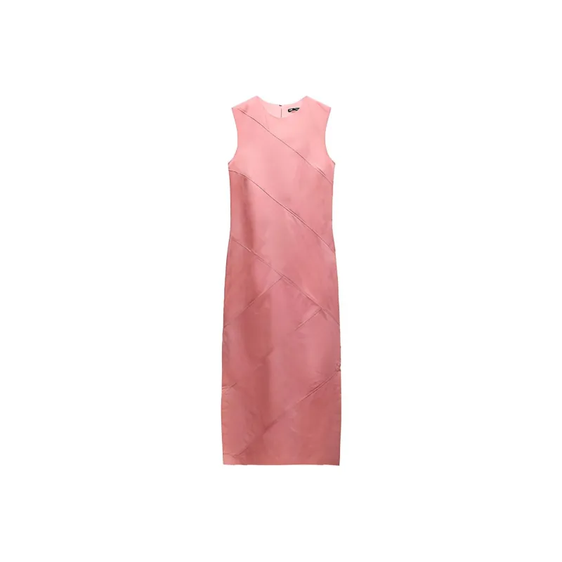ZARA Sleeveless Dress Women's Purple-0