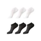 No-Show Socks Mesh Style: Black 3, White 3