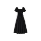 Black Short-Sleeved Dress
