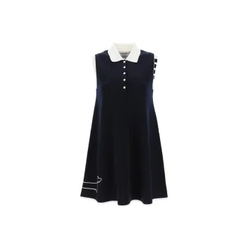 THOM BROWNE Sleeveless Dresses Women's Dark Blue