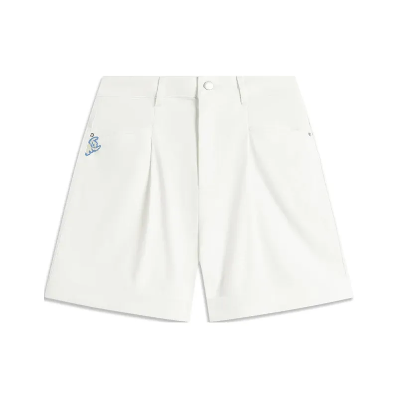 LiNing x Disney Casual Shorts Women's Imitation White Denim-0