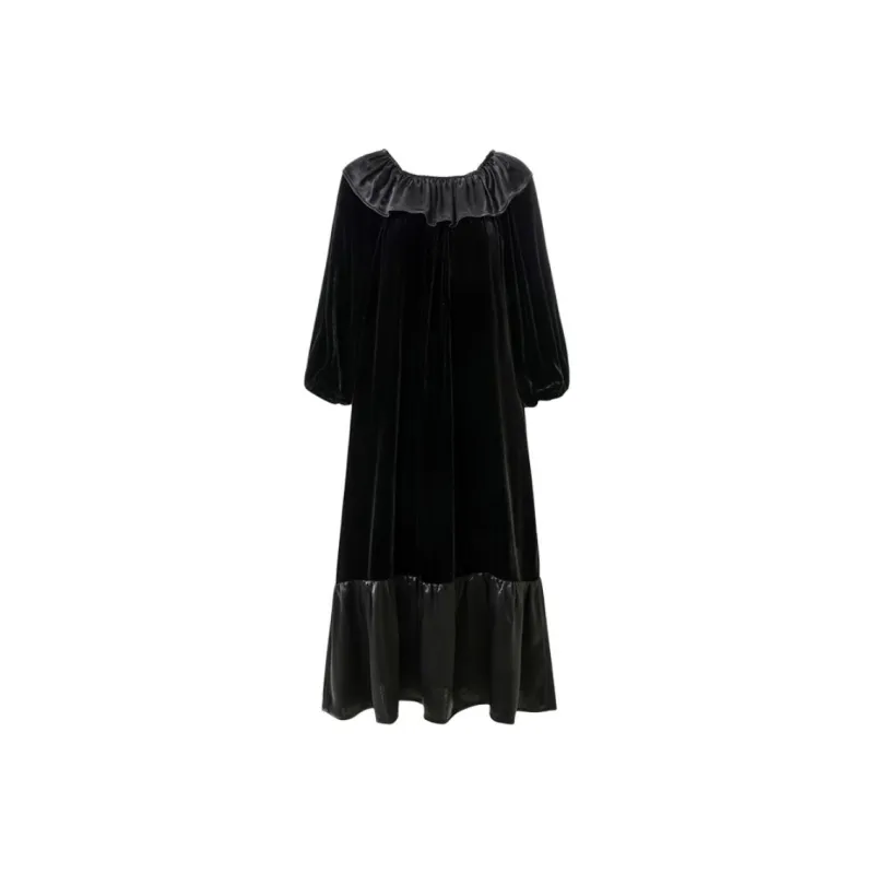 Ink Beauty Long Sleeved Dresses Women's Black-0