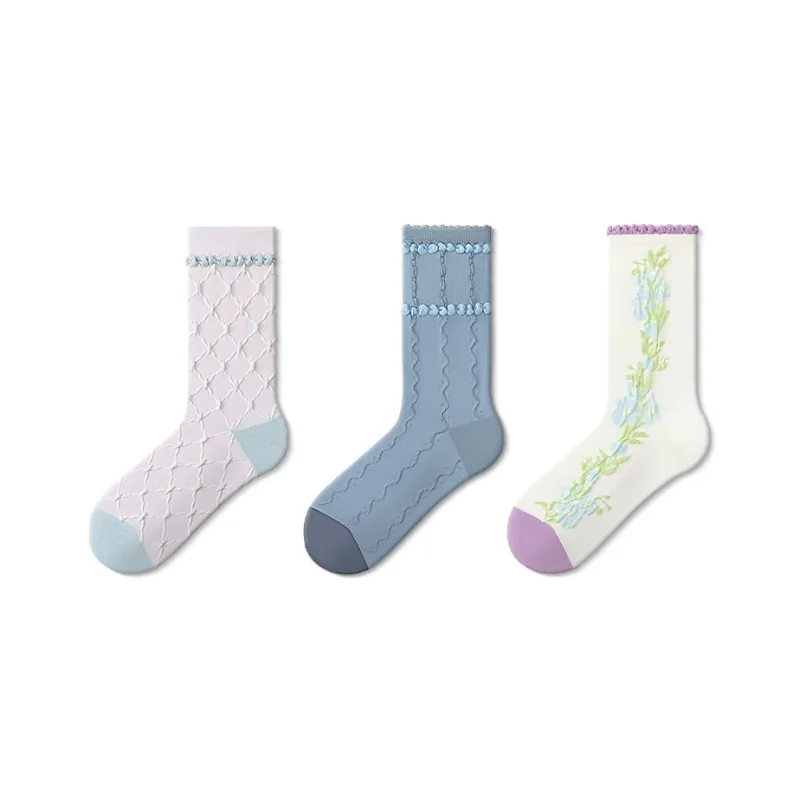 JKN Mid Calf Socks Women's Combo Set-5