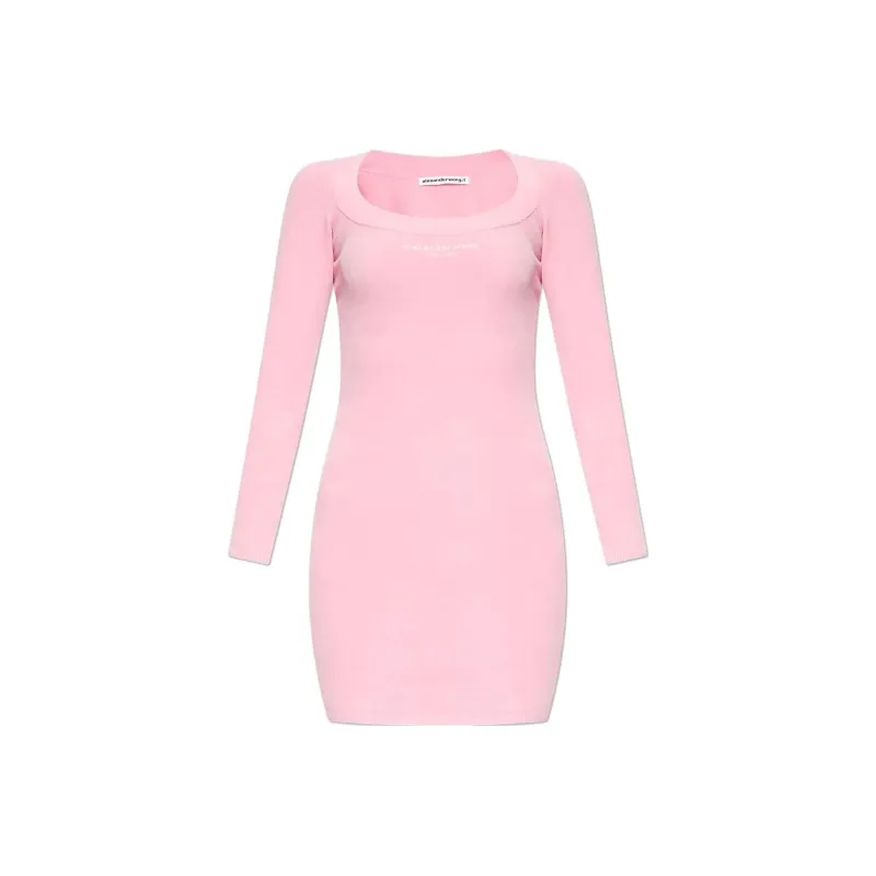 Alexander Wang Long Sleeved Dresses Women's Pink-0
