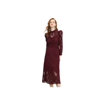 COCOON Long Sleeved Dress Women's Red