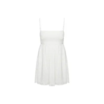 PRINCESS POLLY CASIE MINI DRESS Slip Dresses Women's White/White