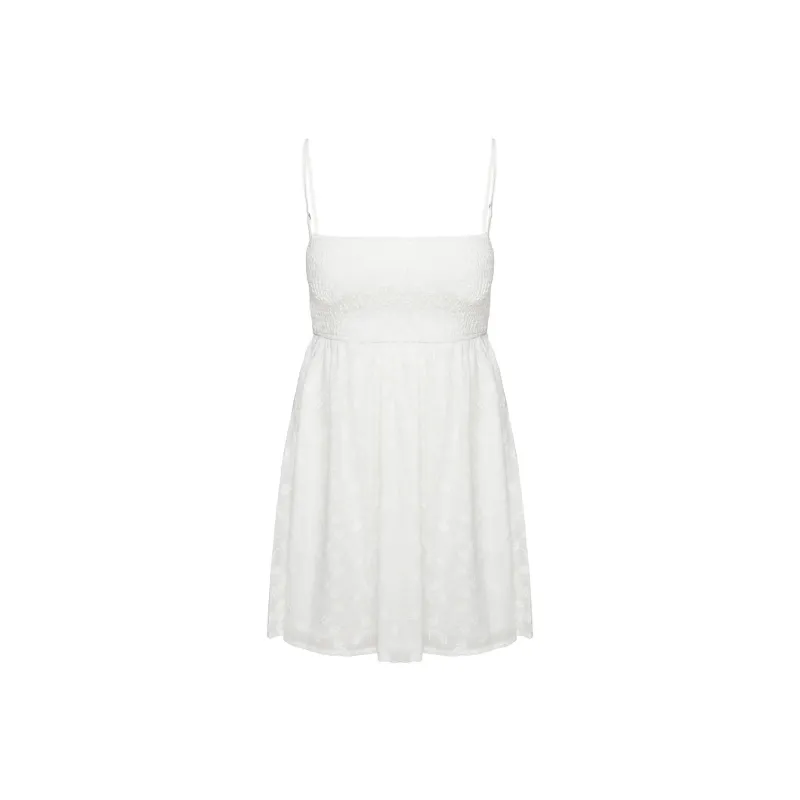 PRINCESS POLLY CASIE MINI DRESS Slip Dresses Women's White/White-0