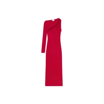 COURREGES Asymmetric Midi Dress