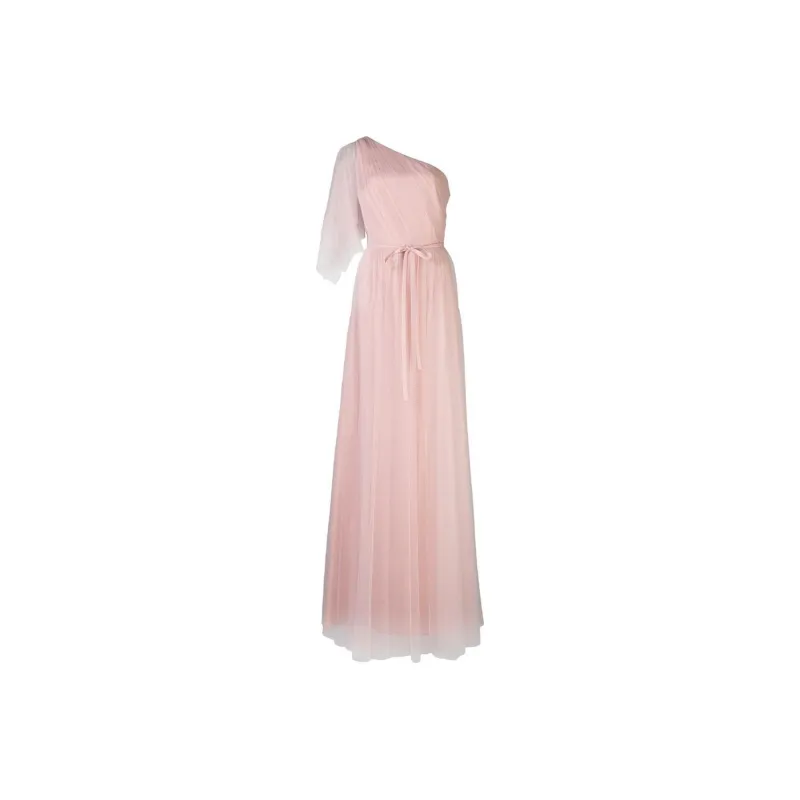 Marchesa Notte One Shoulder Flutter Bridesmaid Gown-0