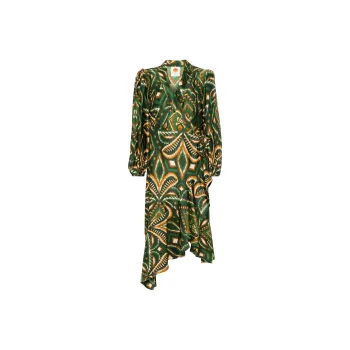 Farm Rio Pinneapple Ikat Midi Dress