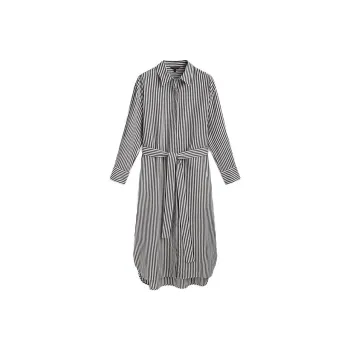 Massimo Dutti Long-Sleeved Dresses Women's Black