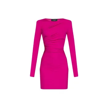 DSQUARED 2 Long Sleeved Ruched Mini Dress