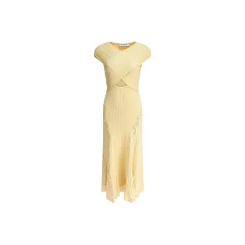 Self portrait Lace insert Knitted Midi Dress