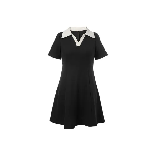 MSSHE Knitted Fabric Dress Women's