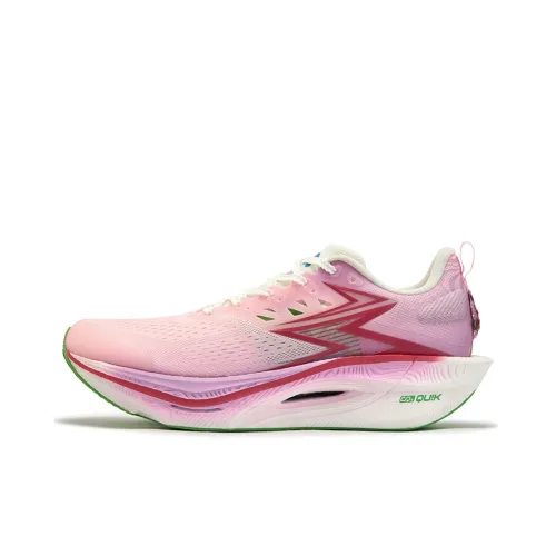 361° Flame 3 ET Running Shoes Unisex Low Top Heart Pink, Fluorescent Passionate Coral Pink