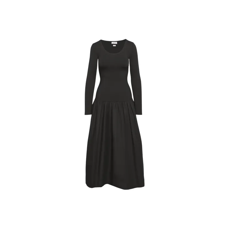 ARITZIA Babaton Guild Dress Long-Sleeved Dresses Women's Black-0