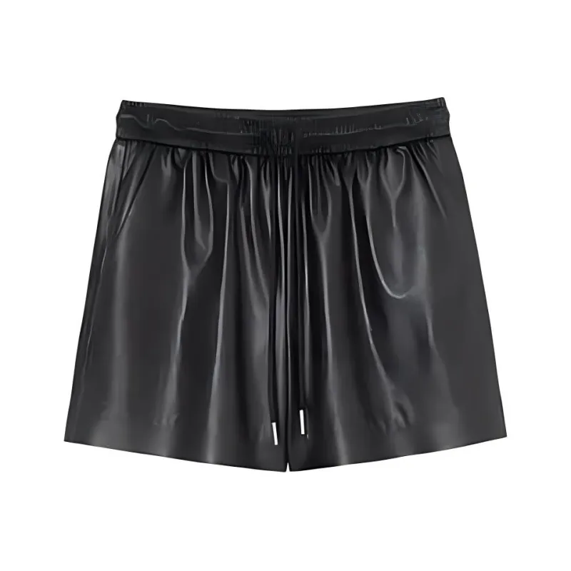 Orange Desire Casual Shorts Women's Elegant Black-0