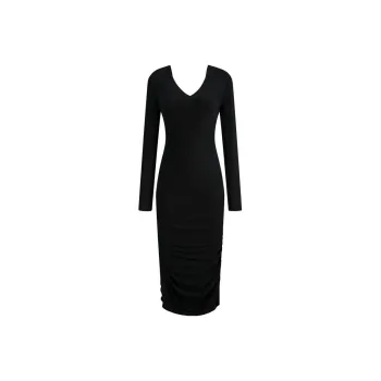 ARMANI EXCHANGE Long Sleeved Dresses Women's Black