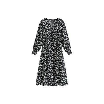 CLUB NEWS Long-Sleeved Dresses Women's Black