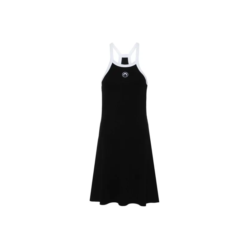 Marine Serre Crescent Moon embroidered Mini Dress-0