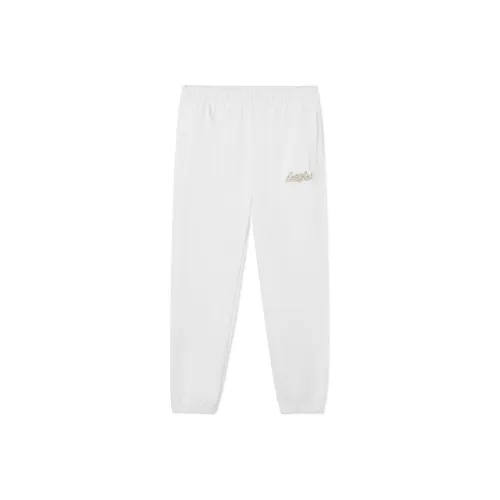 LACOSTE Auspicious Snake New Year Collection Knitted Sweatpants Women's Ecru