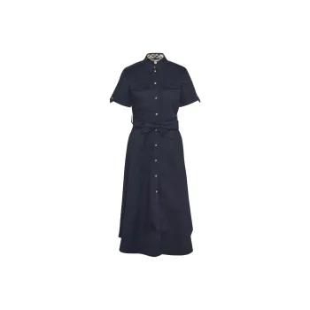 BARBOUR Short Sleeved Dress Women's Blue