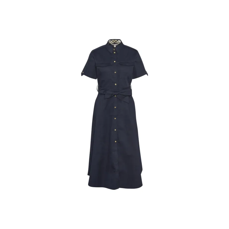 BARBOUR Short Sleeved Dress Women's Blue-0