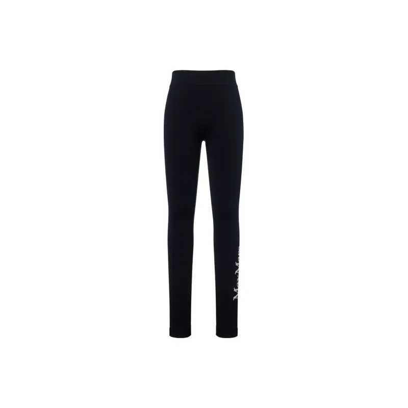 MaxMara FW24 Leggings Women's Black-0