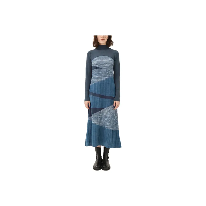 PUBLIC TOKYO Long Sleeved Dresses Women's Blue-0
