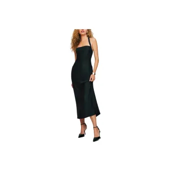 REFORMATION Alli Silk Dress Sleeveless Dress Women's Black