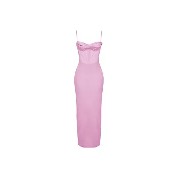 HOUSE OF CB CHARMAINE Slip Dress Women's Pink/Pink