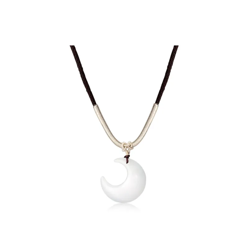 CMFY Glass Cat Eye Jade Necklaces Unisex-0
