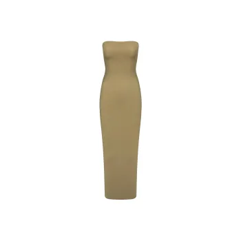 SKIMS FITS EVERYBODY TUBE DRESS Sleeveless Dress Women's KHAKI/Khaki