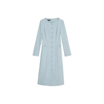 Yiner Long Sleeved Dresses Women's Light Blue