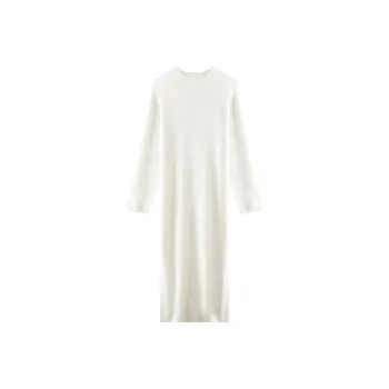 THE SEA LIFE Long Sleeved Dress Women's Cream White