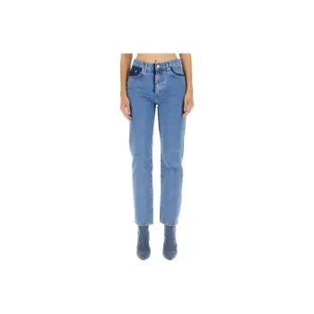 MOSCHINO Two tone Straight leg Jeans