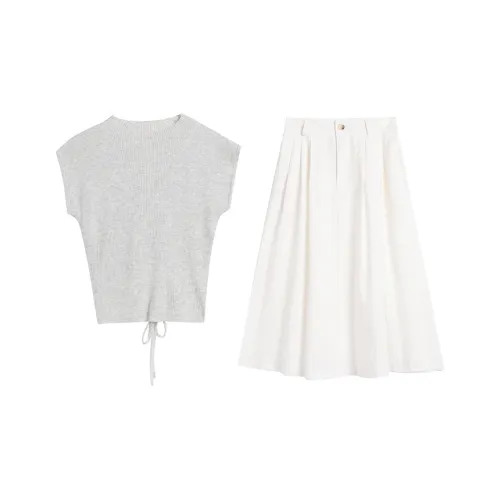TWOPLUMGIRLS Two Piece Skirt Sets Women's