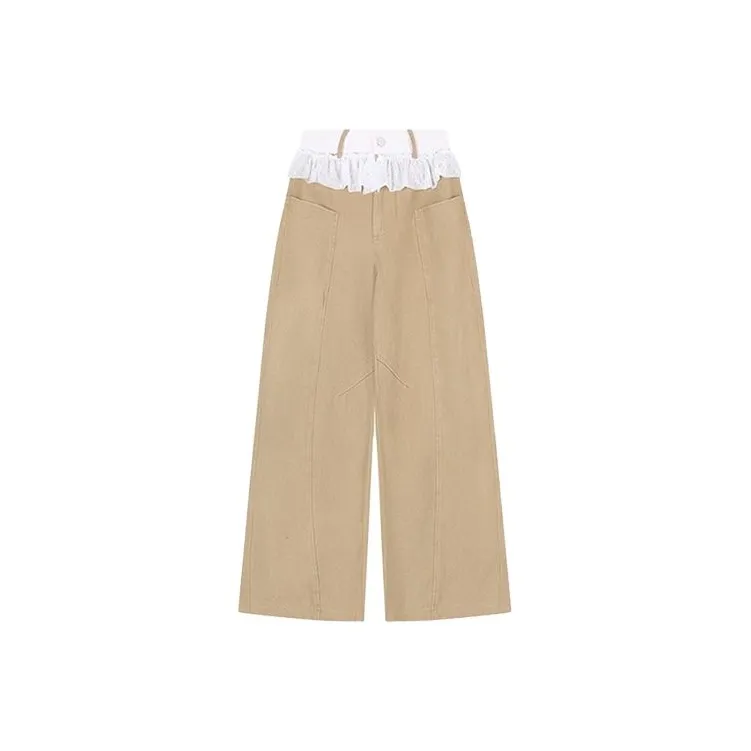 HUINIAN Jeans Women's Khaki-0