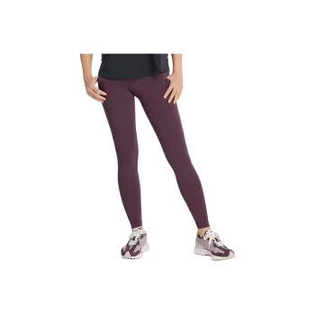 New Balance NB Sleek Pocket High Rise Legging 27' Leggings Women's Plum Brown