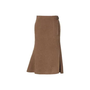 Jil Sander X UNIQLO Casual Long Skirts Women's Coffee