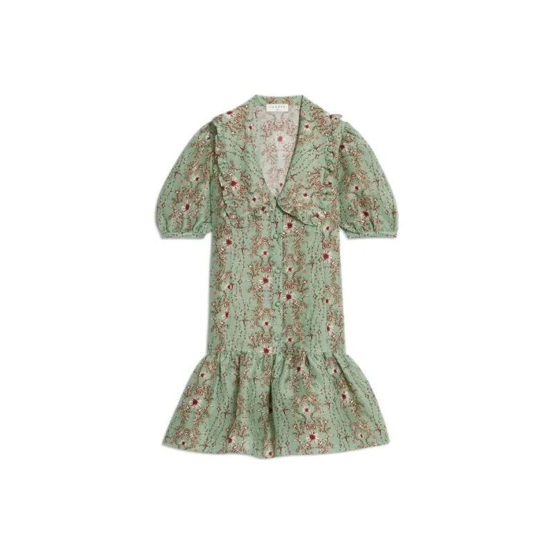 Sandro Short-Sleeved Dresses Women's Green-0