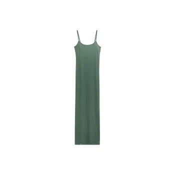 ZARA Slip Dresses Women's Light Green