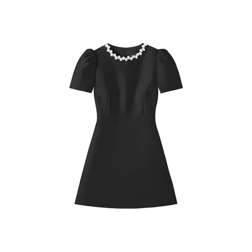 JOSR Short Sleeved Dresses Women's Black