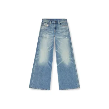 DIESEL 1978 D Akemi Straight Leg Distressed Jeans
