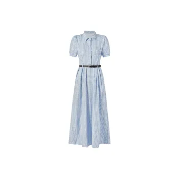7 SEVFUN Short Sleeved Dress Women's Light Blue