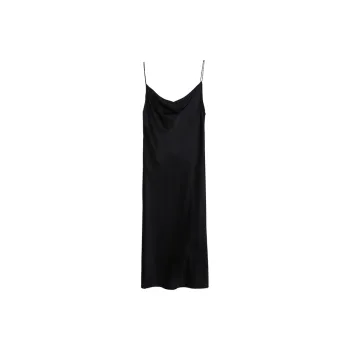 Roselingling Slip Dress Women's Elegant Black